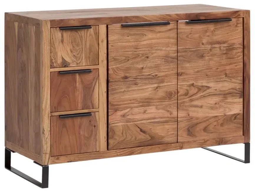 furniture-nabytek.cz - Masivní umyvadlo Sydney light I z akáciového dřeva, lakované, hnědé – 105×45×74 cm