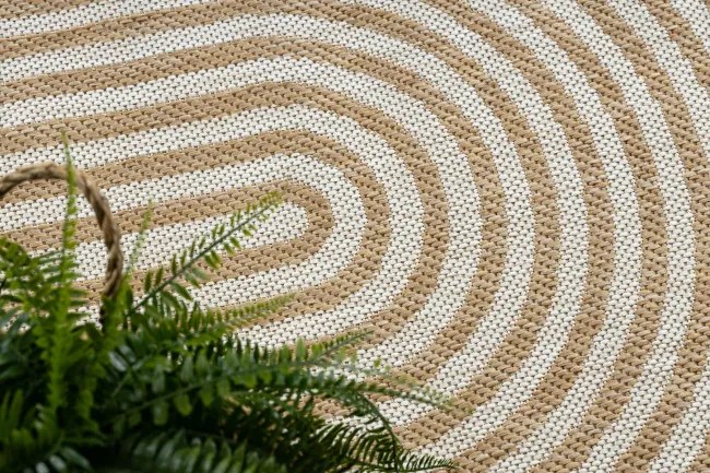 Koberec ORGANIC 2131 geometrický, krémový / naturálny