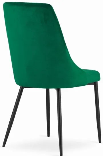 TRENDIE Zamatová stolička Lima zelená