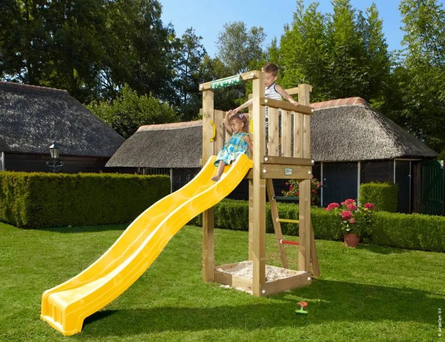 Ihrisko Jungle Tower so šmykľavkou a modulom Climb Frame 2.0
