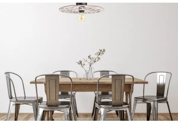 Prisadený luster FALCO 1xE27/60W/230V pr. 40 cm béžová