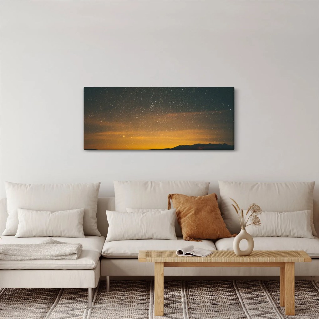 Obraz hviezdneho neba (120x50 cm)