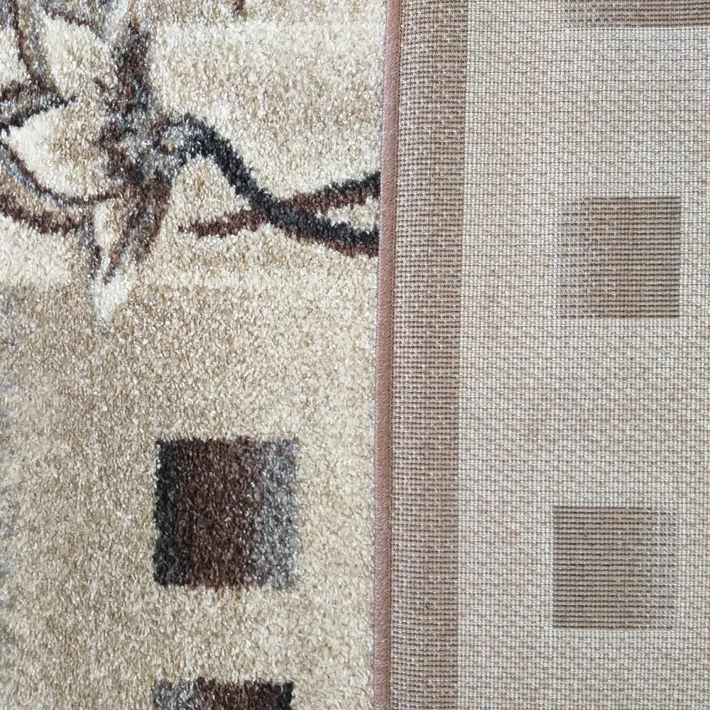 Kvalitný koberec do obývačky s motívom kvetov Šírka: 80 cm | Dĺžka: 150 cm