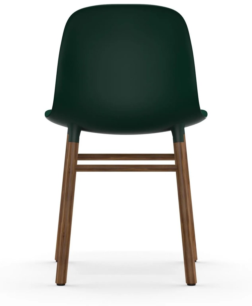 Stolička Form Chair – zelená/orech