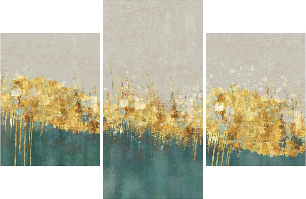 Obraz - Textúra so zlatým dekorom (90x60 cm)