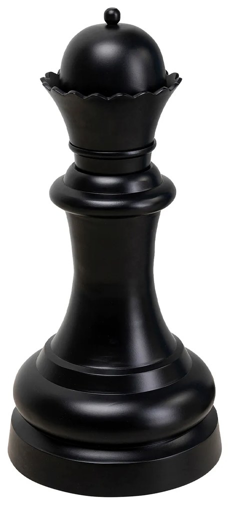 Chess Queen dekorácia čierna 60 cm