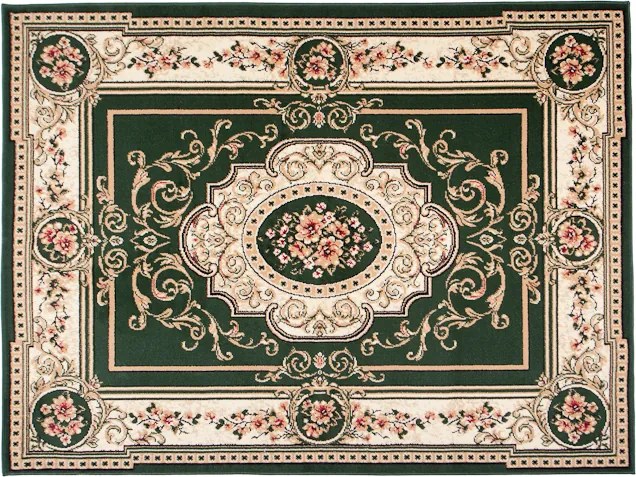 TA Koberec F744A ZELENÝ ATLAS PP Rozmer: 200x200 cm