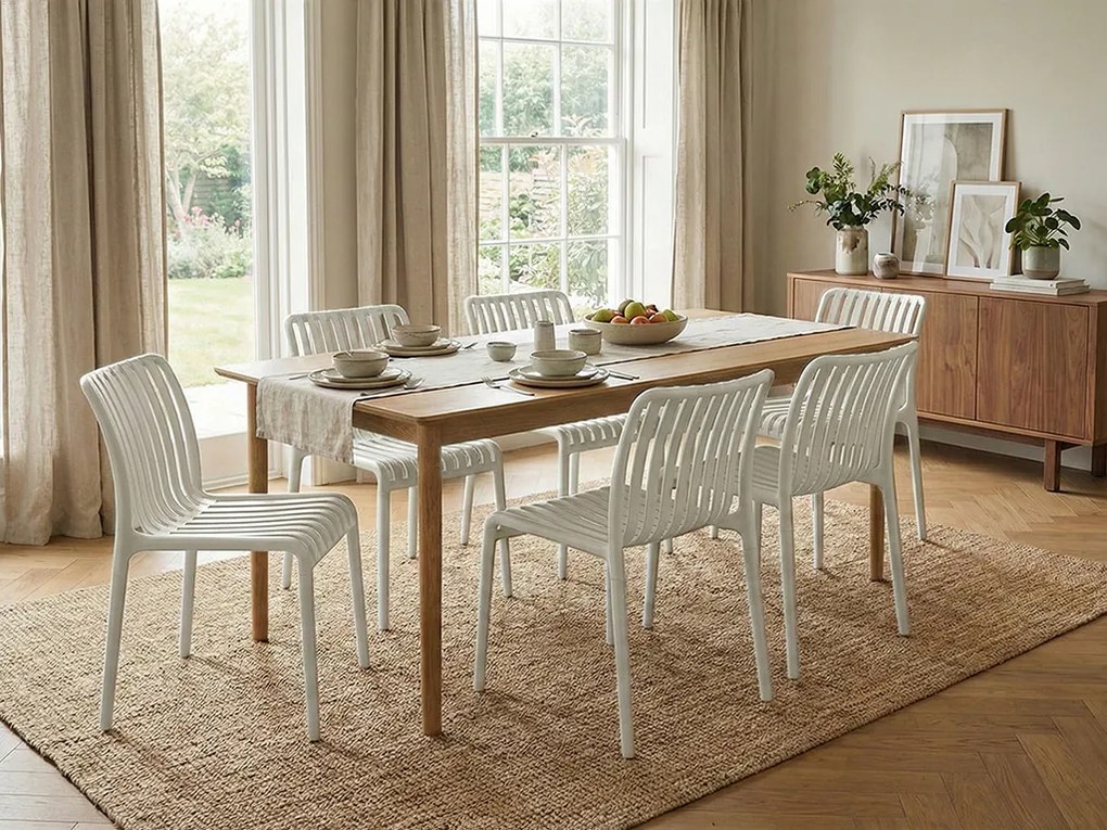 Plastová stolička TREGO, biela