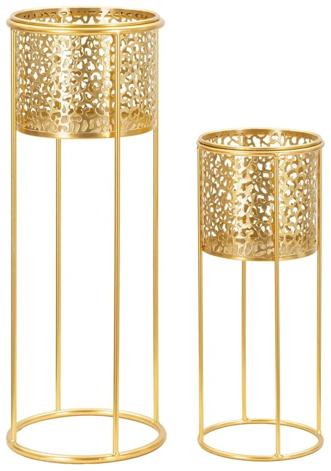 Kovové stojany na kvety 2 ks ø 17 cm (výška 46 cm) Nat – Mauro Ferretti