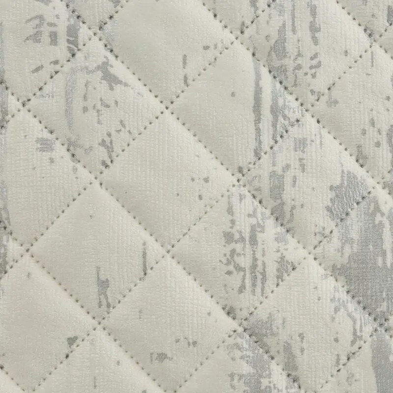 Dekorstudio Zamatový prehoz na posteľ BLINK 3 v bielej farbe Rozmer prehozu (šírka x dĺžka): 170x210cm