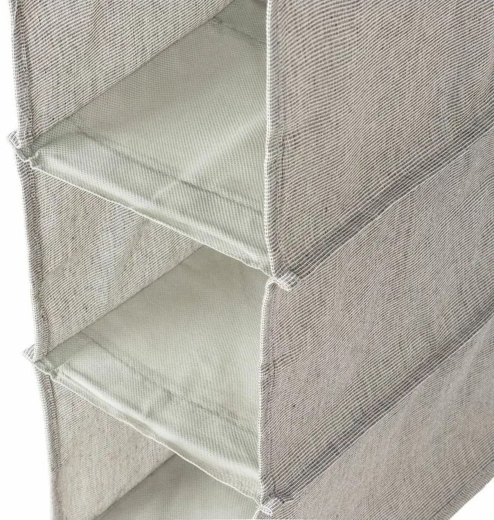 Závesný organizér na oblečenie 30 x 18 x 94 cm, sivá