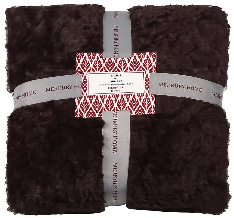 Deka Sirius hnedá 200x220 Merkury Home
