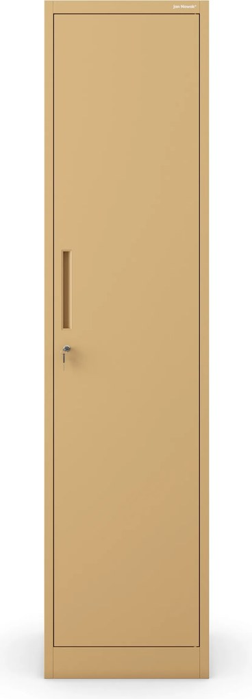 Kovová kancelárska skriňa na dokumenty, vysoká, béžová, 450x1850x400 mm: ALEX Fresh Style