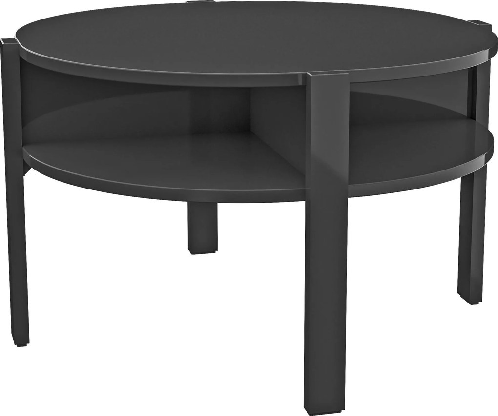 XXXLutz KONFERENČNÝ STOLÍK, čierna, kompozitné drevo, 74,4/74,4/45,5 cm Ti'me - Stolíky do obývačky - 000687049402