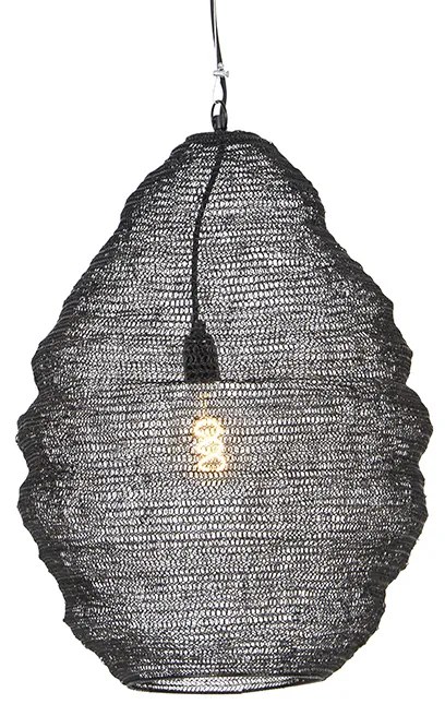 Orientálne závesné svietidlo čierne 45 cm - Nidum L