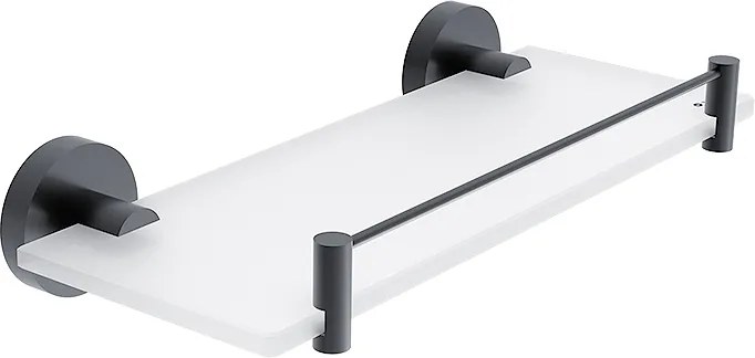 Nimco Polica s ohrádkou, 30 cm UNIX ČIERNA - UNC 13091BX-30-90