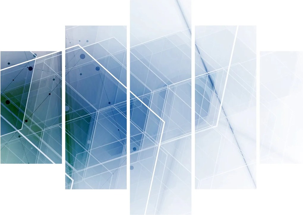Obraz - Geometrické útvary (150x105 cm)
