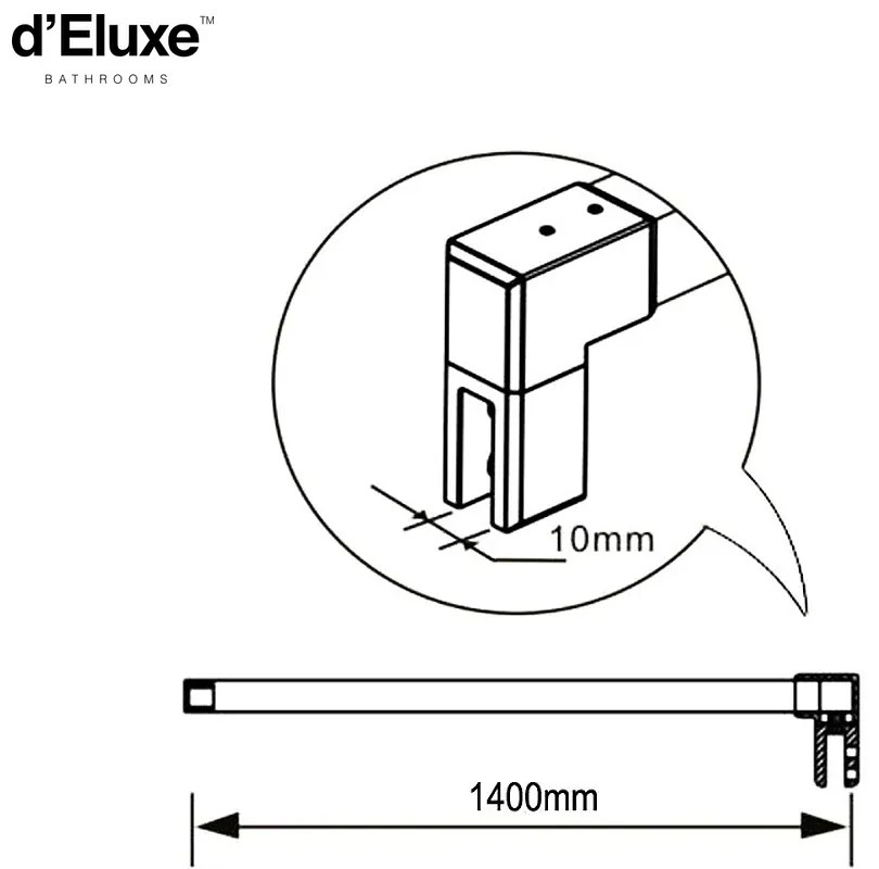 D‘Eluxe - SPRCHOVÉ KÚTY - Sprchový kút SWIVEL EX95K -120xcm + -100xcm sprchový kút rohový číre 6 chróm univerzálna - ľavá/pravá 140cm 110 195 70 110x195 + 70x195