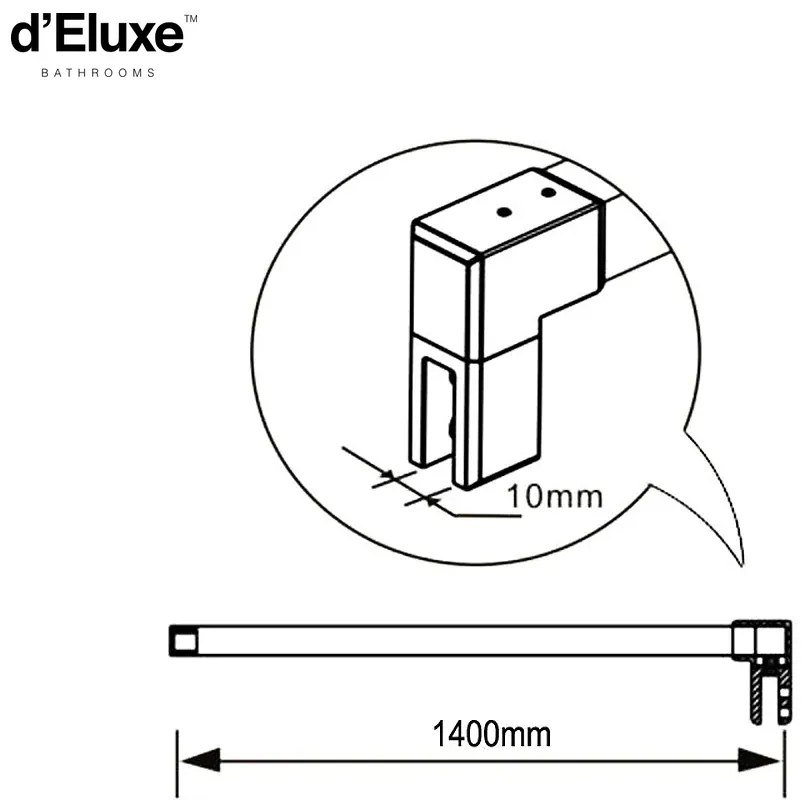 D‘Eluxe - SPRCHOVÉ KÚTY - Sprchový kút SWIVEL EX95K -120xcm + -xcm sprchový kút rohový číre 6 chróm univerzálna - ľavá/pravá 140cm 100 195 70 100x195 + 70x195