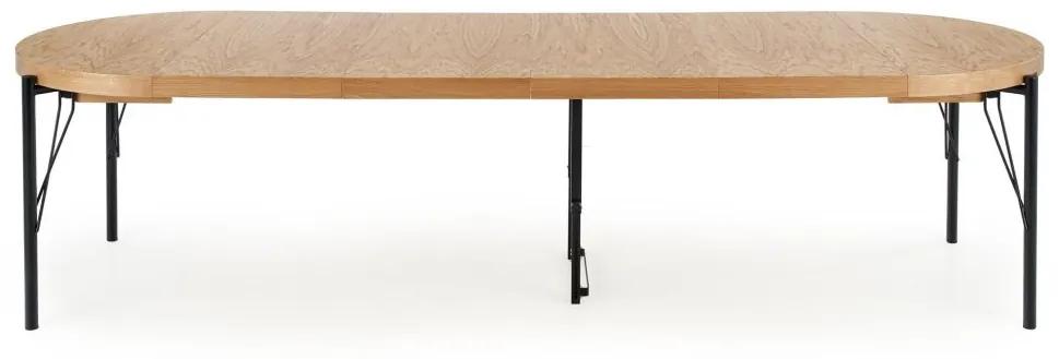 Rozkladací jedálenský stôl INFERNO 100-300 cm, dub prírodný