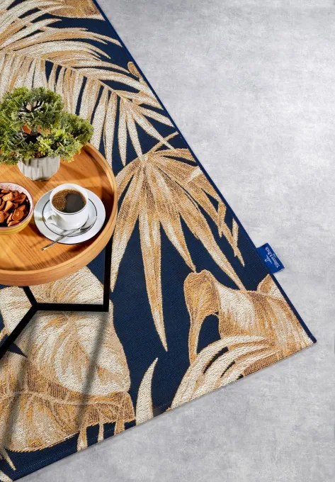 Koberec Villeroy & Boch Kollektion 1767 Oktavie tmavomodrý / zlatý