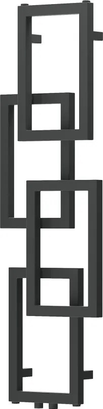 Mexen Grid, dekoratívny kúpeľňový radiátor 1115 x 360 mm, 279 W, grafitová, W215-1115-360-00-66
