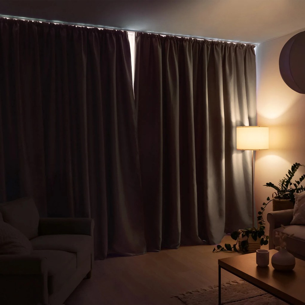 Goldea zatemňovací záves blackout so saténovým leskom - kašmírový 270x240 cm