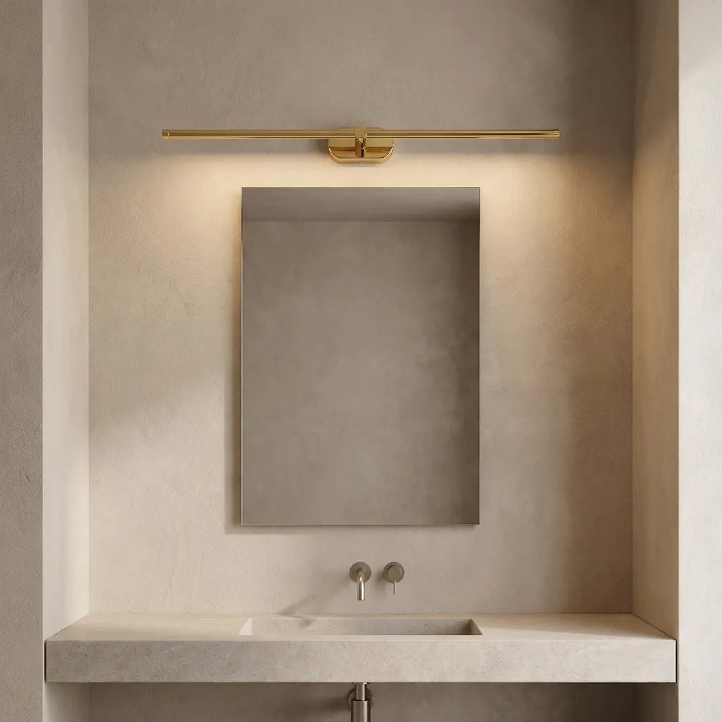 Toolight Toolight, LED nástenné svietidlo 80cm, 13W, 4000K, 1000lm, APP1891-1W, zlatá lesklá, OSW-66046