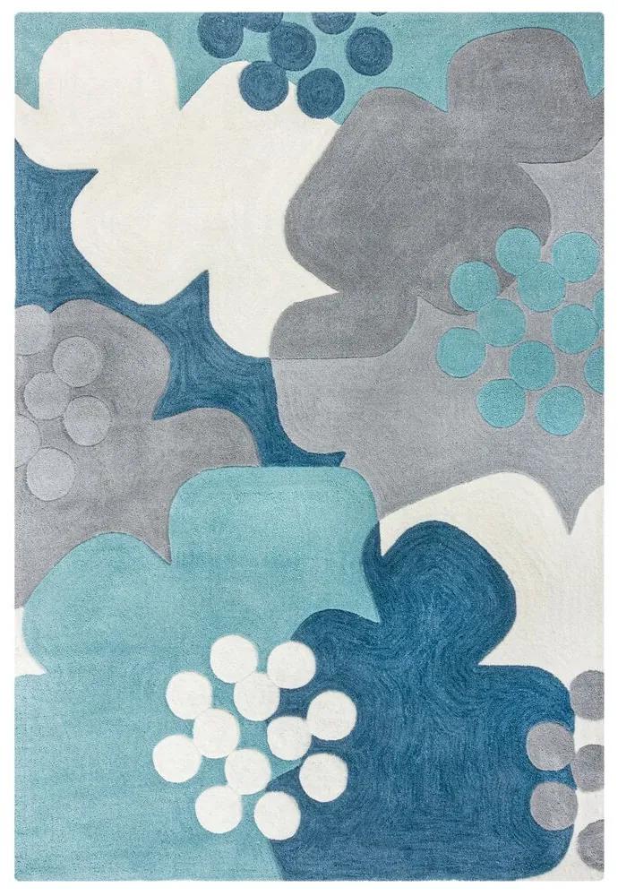 Flair Rugs koberce Kusový koberec Zest Retro Floral Blue - 160x230 cm