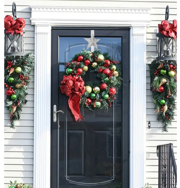 Vianočný háčik na dvere 301079 hviezda