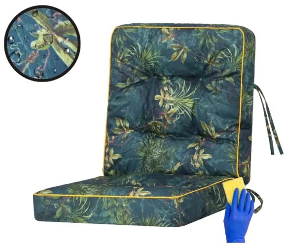 Vankúš na záhradnú hojdačku VENUS 60 cm oxford, zelená tráva