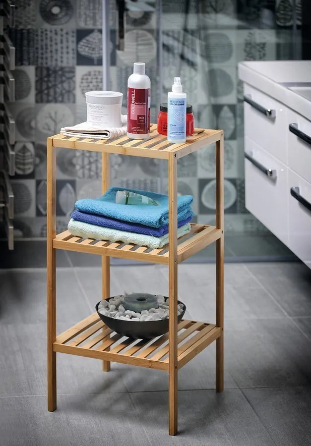 Aqualine Aqualine, BAMBUS odpadkový koš guľatý 5l, biela, BI007