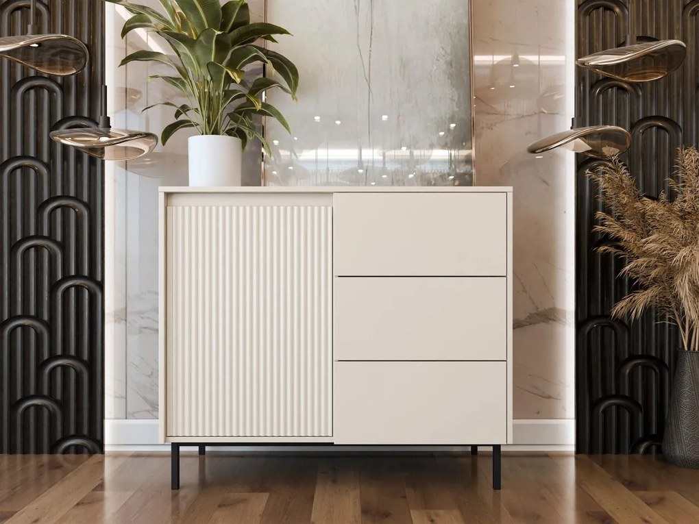 Komoda Samker 1D3SZ, Farby: čierna