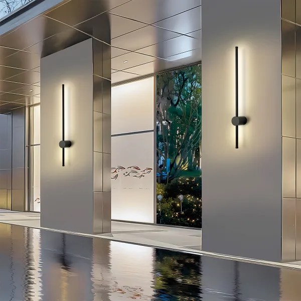 Brilagi - LED vonkajšie nástenné svietidlo AURA LED/12W/230V 3000K IP54 čierne