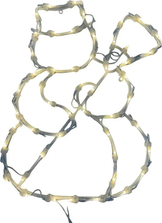 Vianočná LED dekorácia do okna - SNEHULIAK - 40 cm