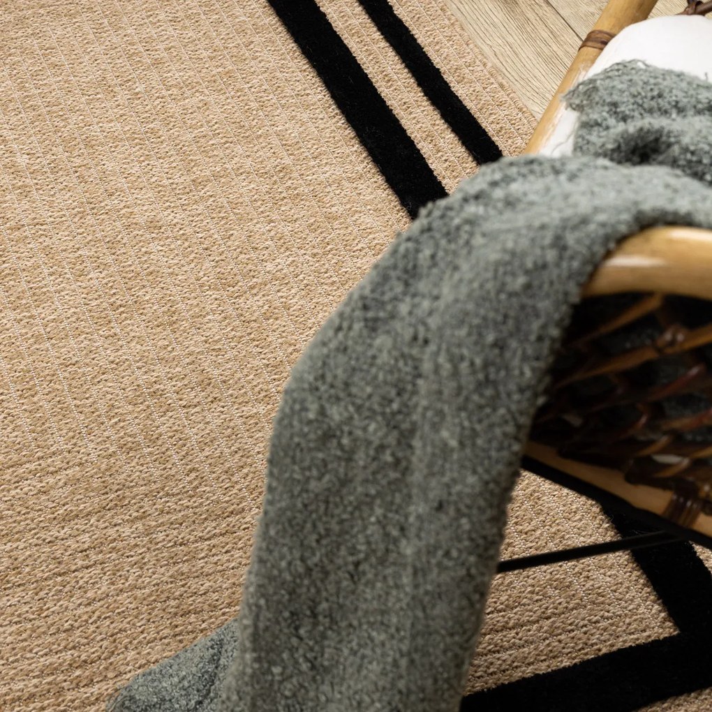 Kusový koberec Spark 0687 beige/black, 160x220, béžová, chodba / predsieň, Dywany Łuszczów