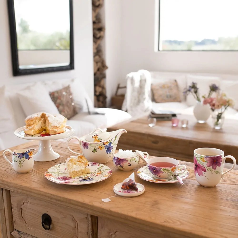 Porcelánová šálka na čaj s motívom kvetín Villeroy & Boch Mariefleur Tea, 0,24 l