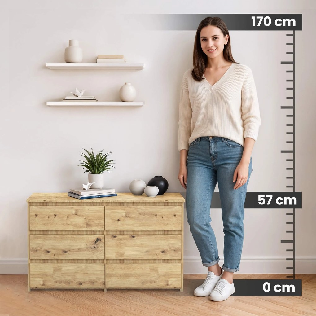 Komoda CL6 100 cm dub artisan