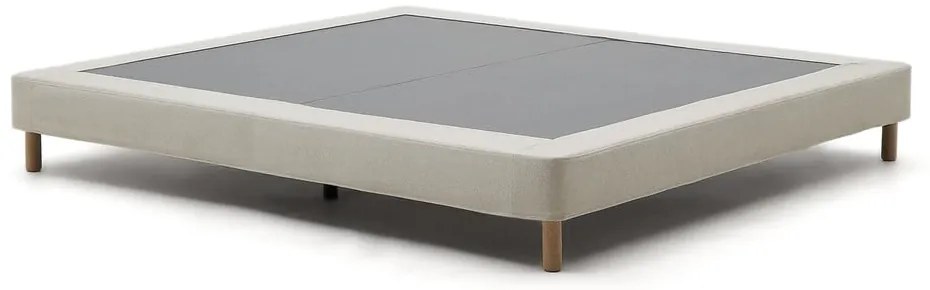 Béžová čalúnená dvojlôžková posteľ 150x190 cm Ofelia – Kave Home