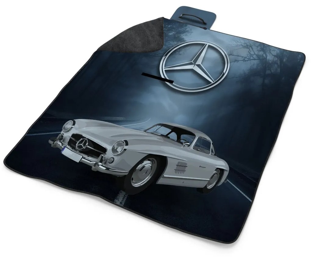 Sablio Plážová deka Mercedes-Benz 300 SL V lese: 200x140 cm