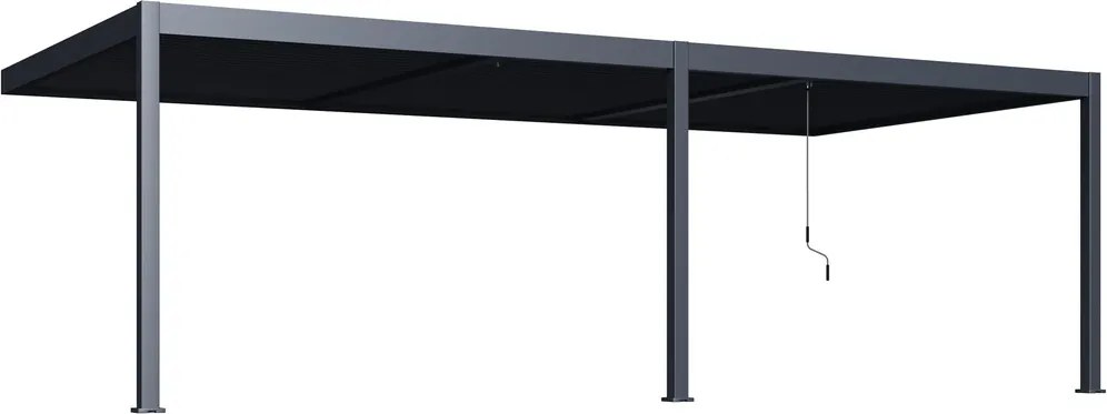Bioklimatická pergola INTRO DUO 8x4 m, hliník - do steny