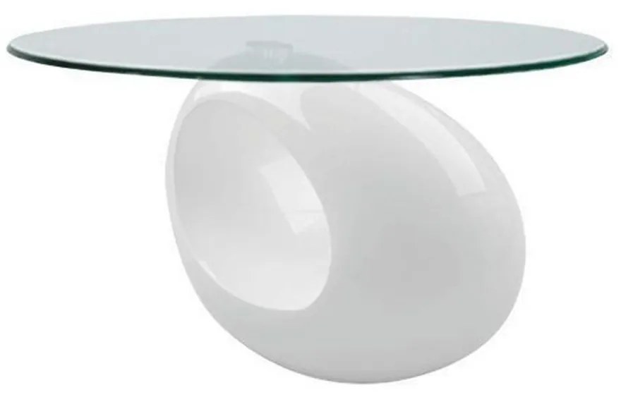 XXXLutz KONFERENČNÝ STOLÍK, biela, plast, sklo, 115/65/42 cm Xora - Stolíky do obývačky - 000758001601