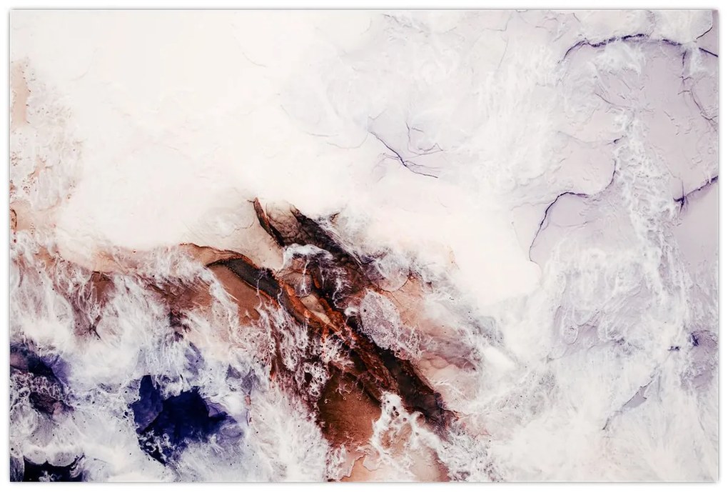 Obraz - Fialový mramor N⁰1 (90x60 cm)