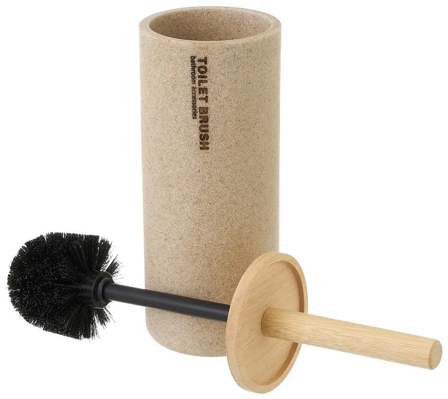 Béžová WC kefa z polyresínu – Casa Selección