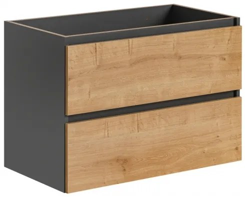 COMAD MONAKO GREY OAK 821 Skrinka pod umývadlo 80cm - Comad