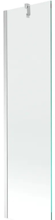 Mexen Next, vaňová  zástena 1-krídlová 50 x 150 cm, fixné krídlo, 6 mm číre sklo, chrómový profil, 895-050-000-00-00-01