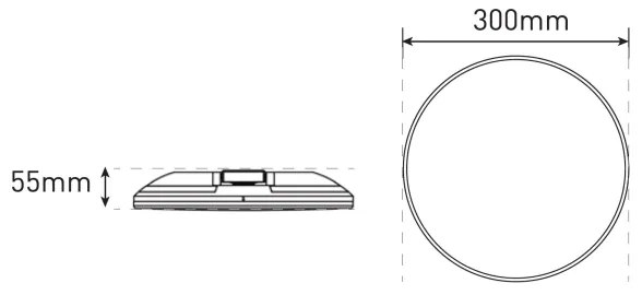 LED Kúpeľňové stropné svietidlo SLIDE LED/6/12/18/24W/230V IP44 biela