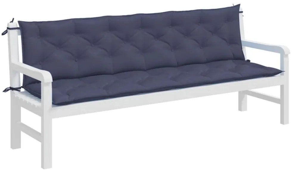 Podušky na záhradnú lavicu 2ks 200cm Dekorhome