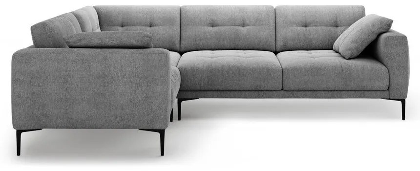 Sivá rohová pohovka (ľavý roh/do L) Bemy – Micadoni