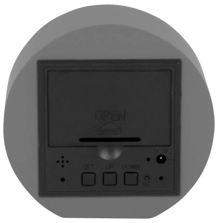 Digitálny budík ø 9 cm Spry Round – Karlsson